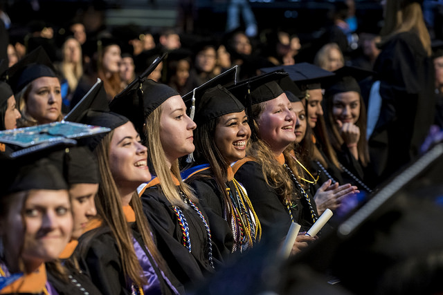 Students at Commencement