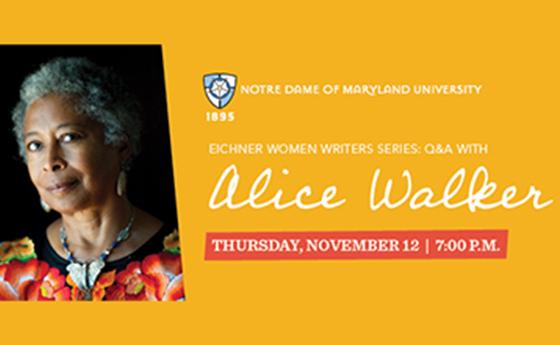 Alice Walker event poster