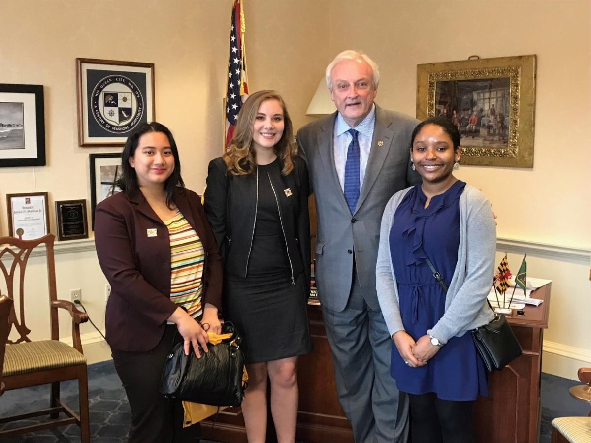 students with legislators