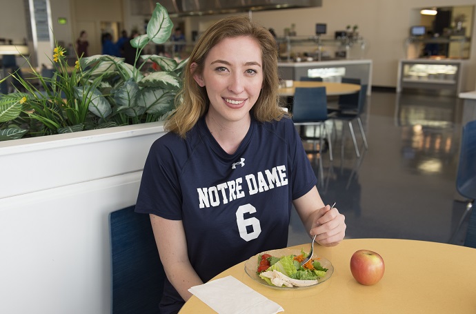 Ashley guy in dining hall