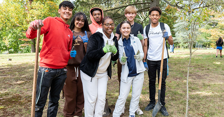 NDMU students during Community Day