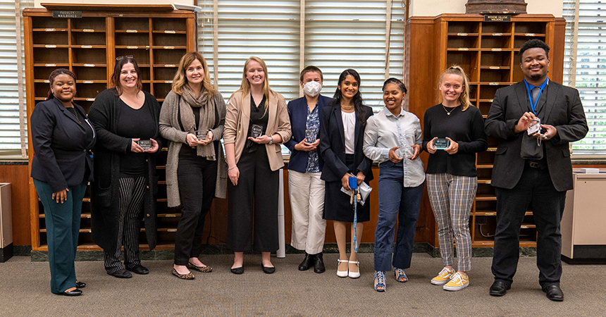 Research Day Award Winners in Fourier Hall