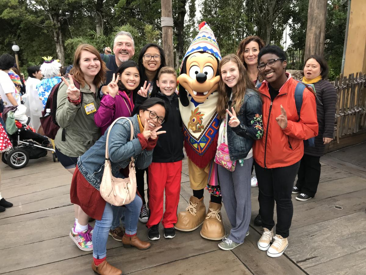 students at disney japan