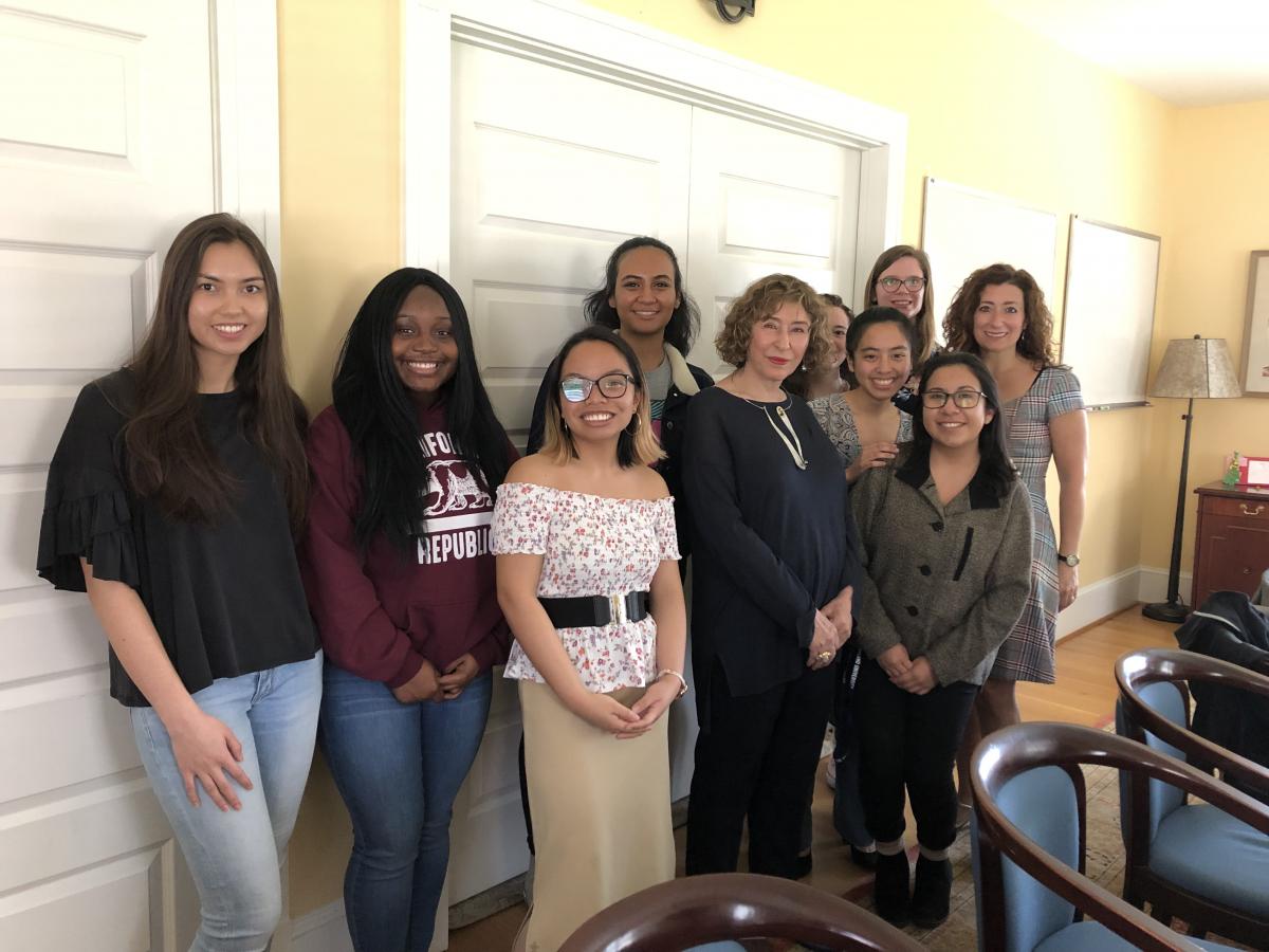 Azar Nafisi with NDMU student