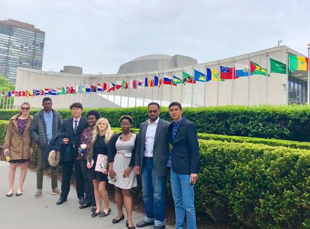 students at the U.N.