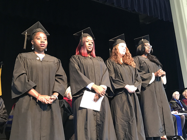 Honors convocation on stage