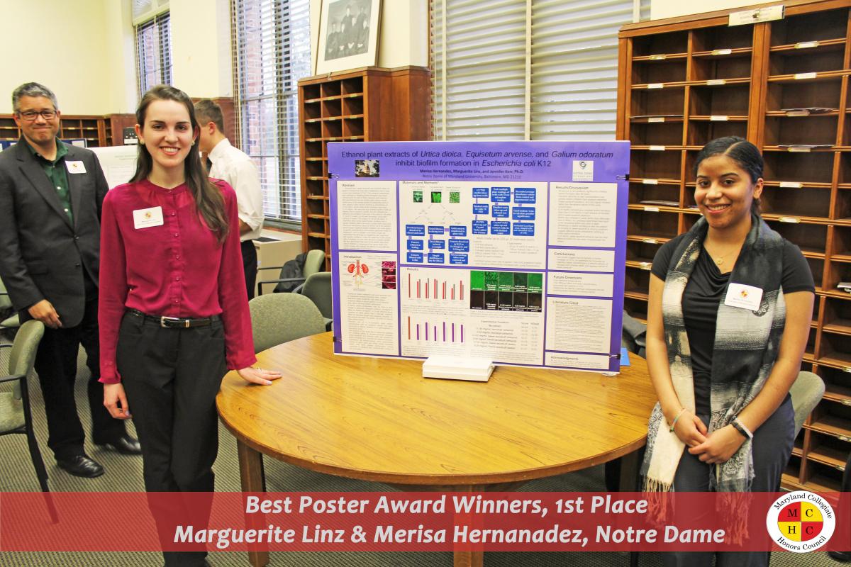 Best Poster Maggie Linz and Merisa Hernandez