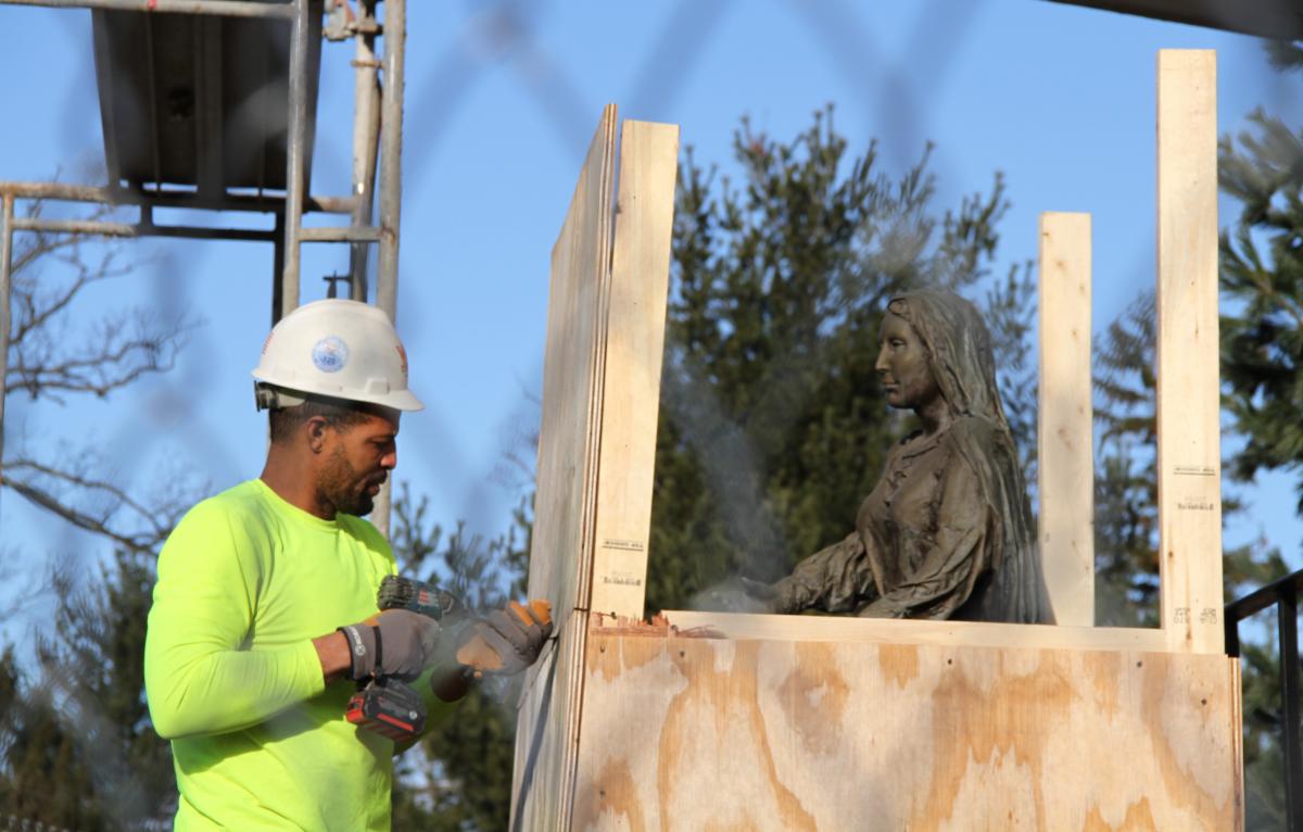 Mary Statue Unveiling