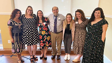 Attendees at Gene Farrington's retirement ceremony