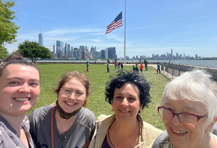 The group at Ellis Island