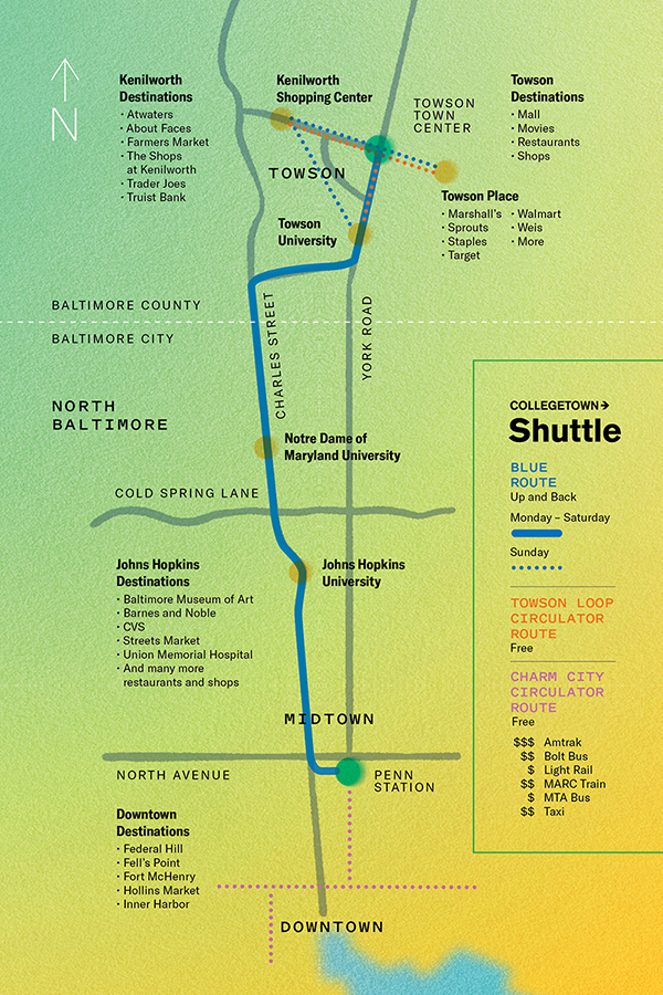 blue bus route