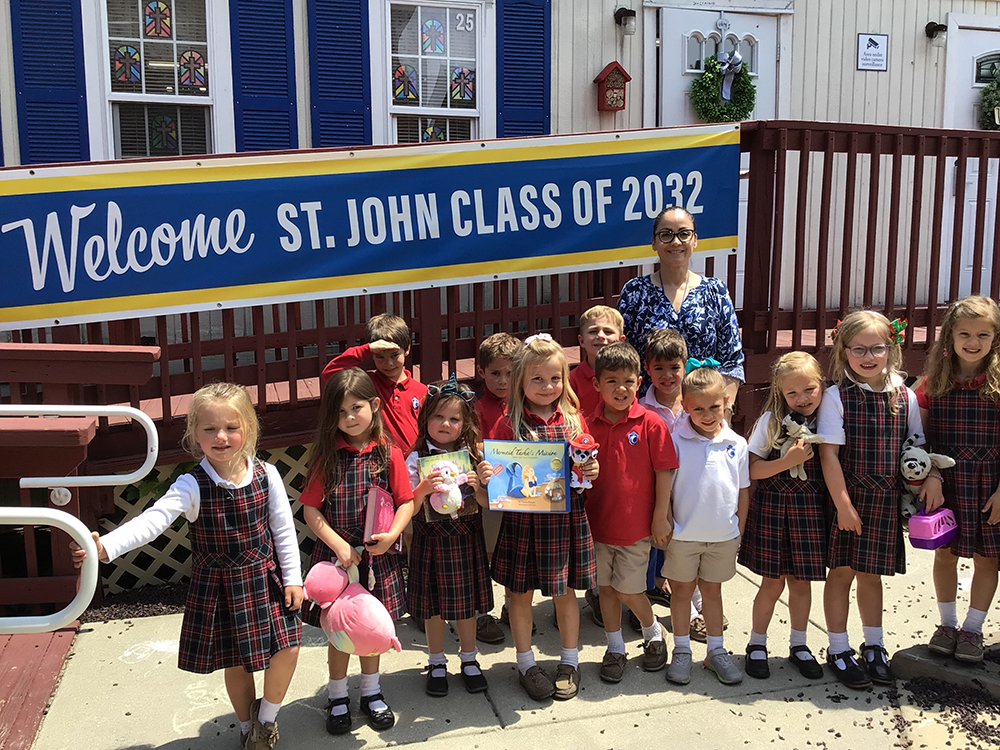 Brenda Rivera with her preschool class