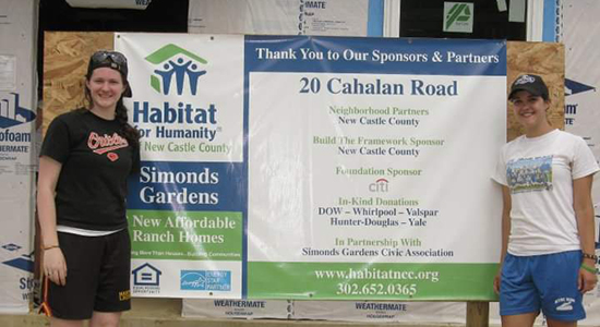 Bachmann with Habitat for Humanity