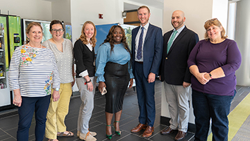 Jason Steidl Jack meets with faculty