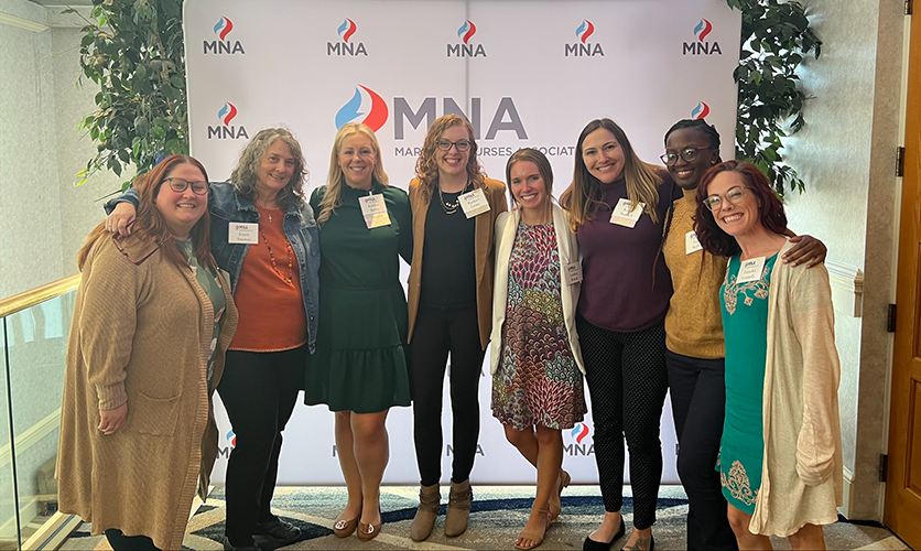 Jennifer Connelly with SON faculty at the MNA conference