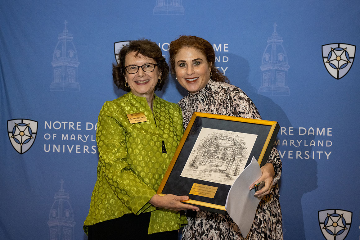 Chrissy Bolmarcich and President Marylou Yam