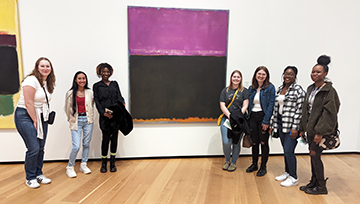 Students at the National Gallery of Art