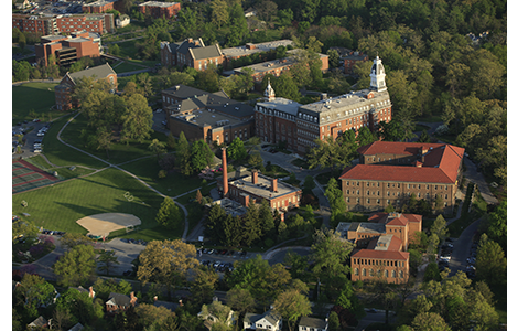 aerial view of campus