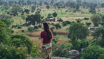 Shannon Bachmann '13 in Malawi