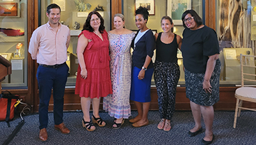 From left to right, Scott Nichols, Lisa Pallet, Juliann Dupuis, Dawn Martin, Ashley Demski, Xyanthine Parillion 