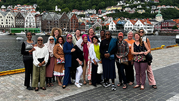 Zeina Al-Zaiim with her hybrid fellowship cohort in Norway