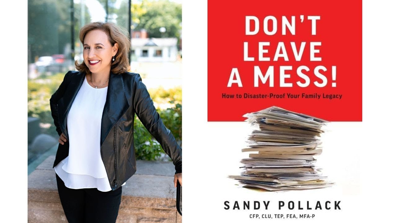 Sandy Pollack and book cover