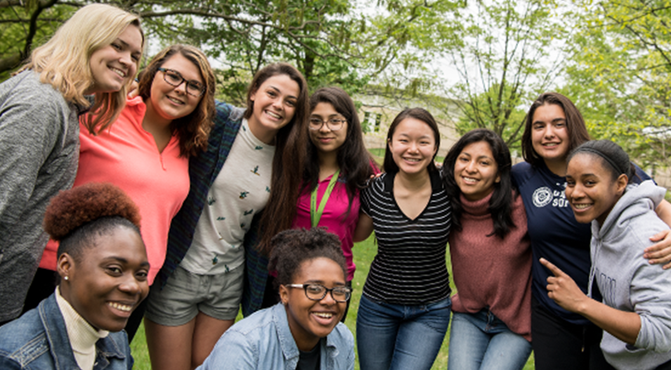 Diverse group of NDMU students