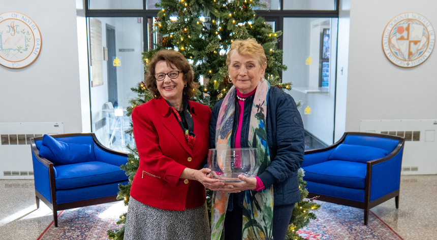 President Marylou Yam and Kay Pitts