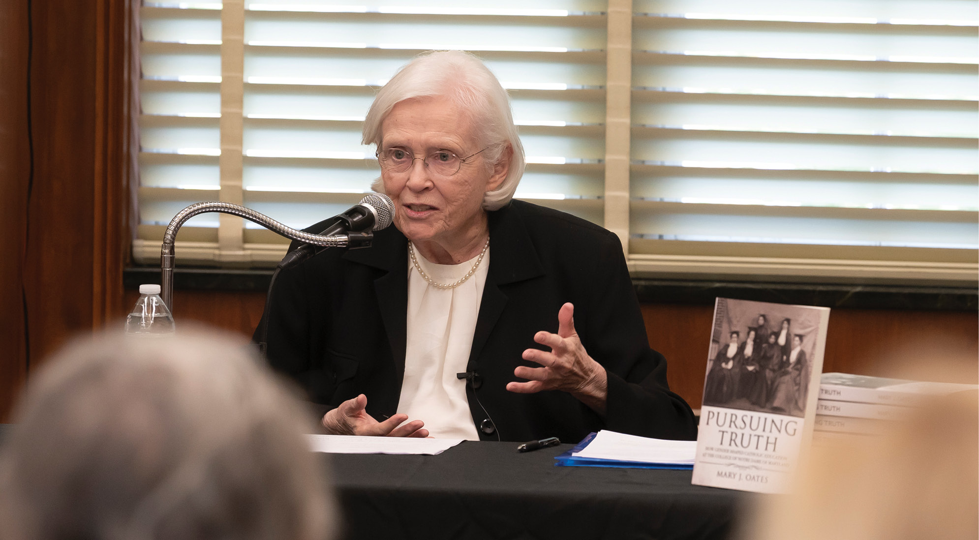 Sr. Mary Oates at her book signing