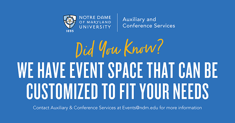 Conference Services ad for space rentals