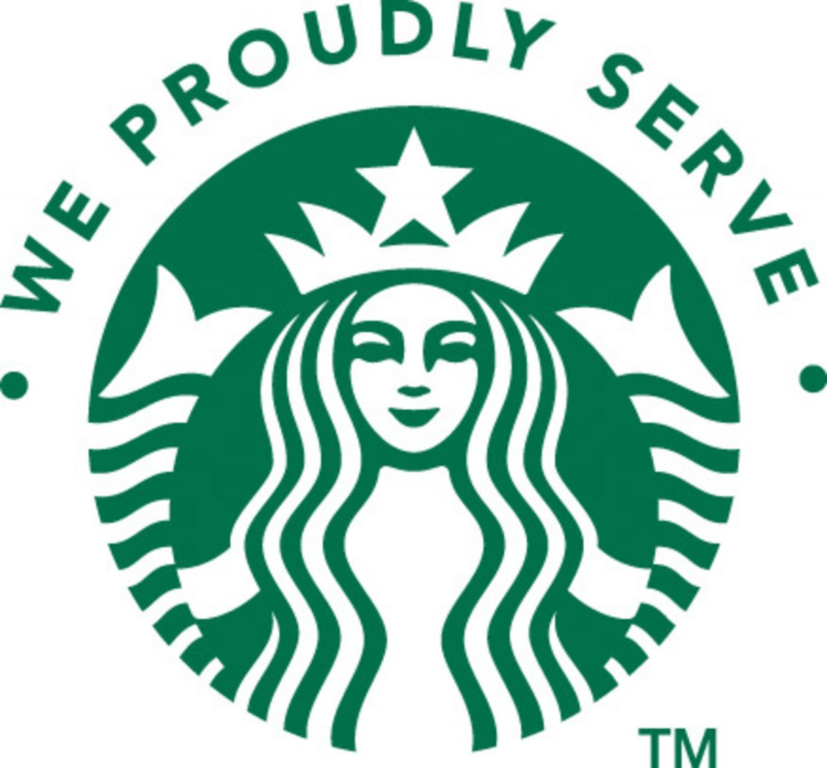proudly serve starbucks logo