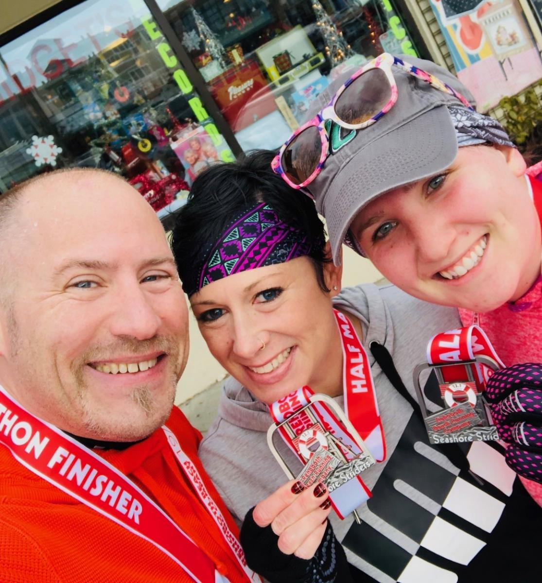 Dr. Katherine Beauchat at 1/2 marathon