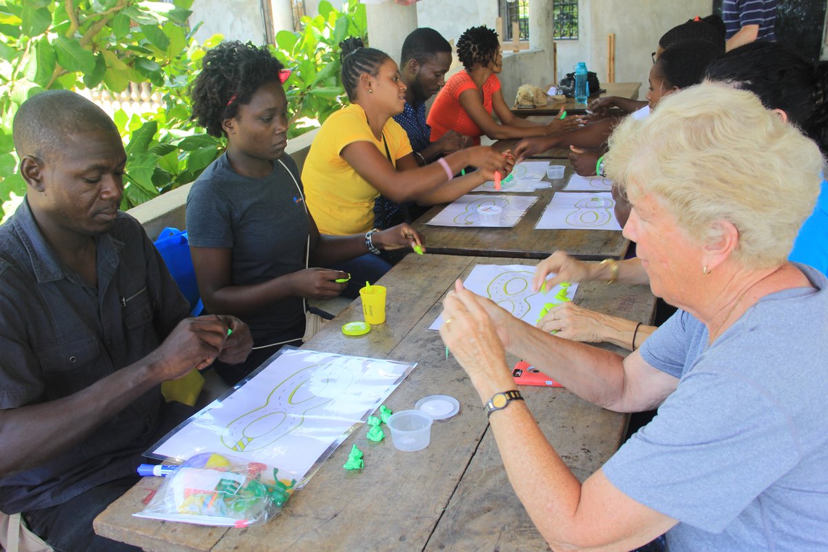 Sr. Sharon in Haiti w/ teachers