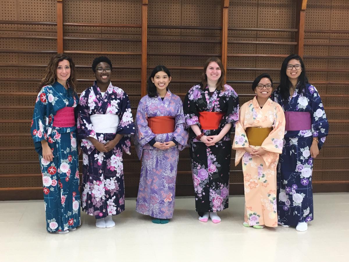 students in kimonos