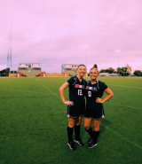 NDMU field hockey players wearing team USA uniforms