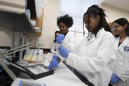 NDMU Students Conduct Research in Bunting Hall Lab