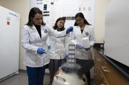 NDMU Students Conduct Research in Bunting Hall Lab