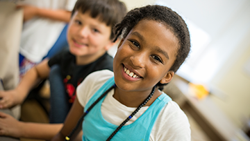 Kids at STEM camp
