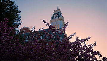 Gibbons tower at sunset