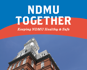 NDMU Together: Keeping NDMU Healthy & Safe with a photo of Gibbons Tower