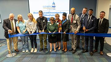 Representatives at the ribbon cutting ceremony