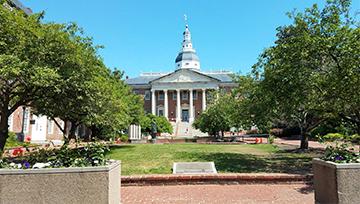 Maryland statehouse in Annapolis