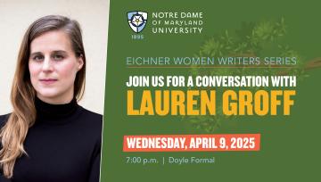 Lauren Gorff headshot with Eichner event details