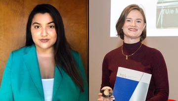 Headshots of Lesly Mendoza (left) and Marion Smedberg (right)