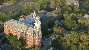 campus drone photo