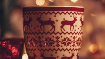 holiday coffee mug