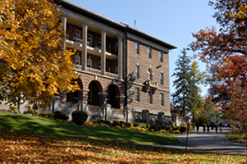 Meletia Hall in autumn