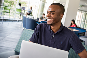 Man on a laptop