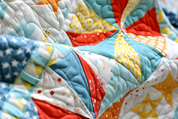 Photo of a colorful quilt