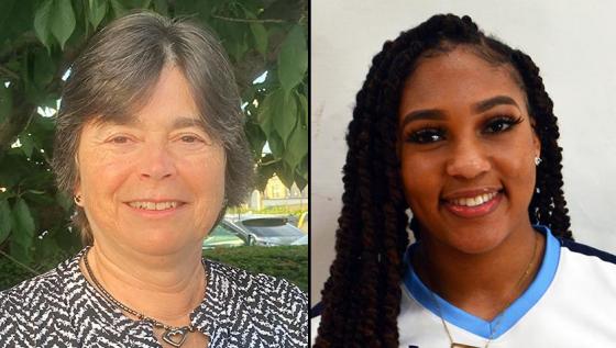 Toni Bower '82 (L) and Bethani Newbold '25 (R)